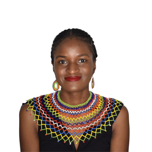 African beaded masai kenyan tribal necklace multicolor
