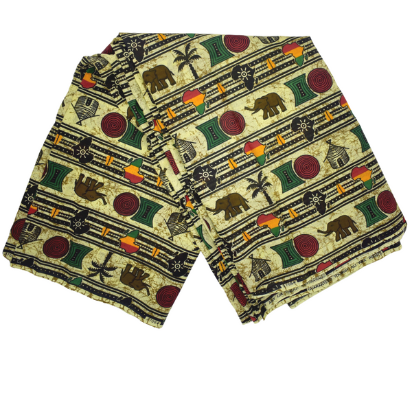 African print liberation colors