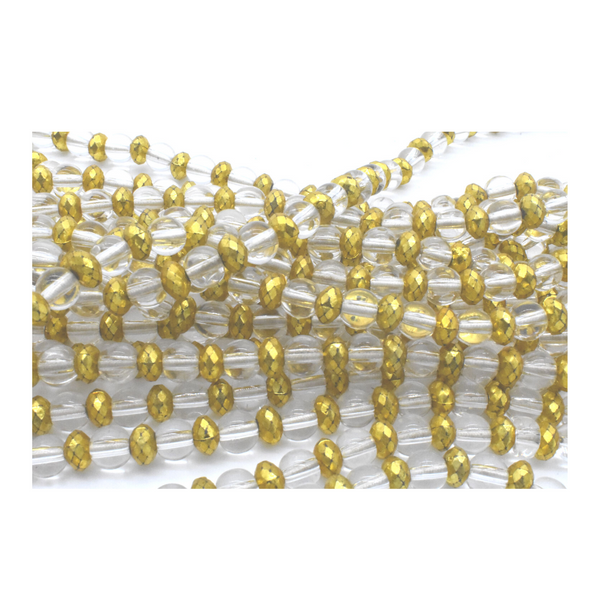 Translucent Gold African Glass Seed Waist Beads Belly Chains