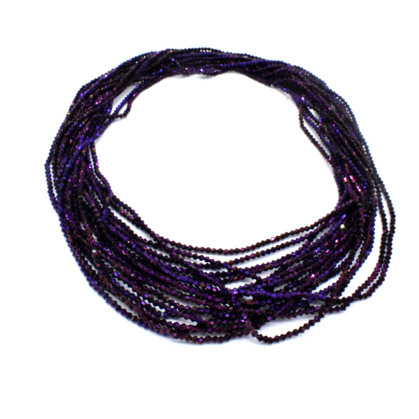 Royal Purple African Glass Seed Waist Beads Belly Chains