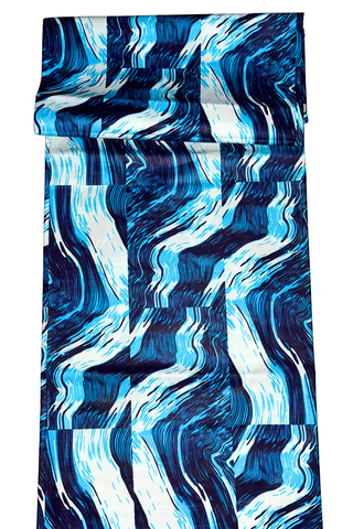 Blue Swirls African Print - CA344