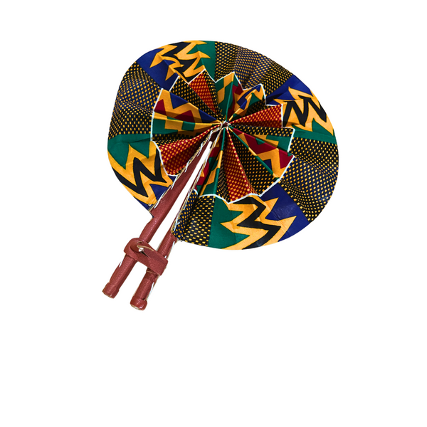 Kente Ankara Print Fan