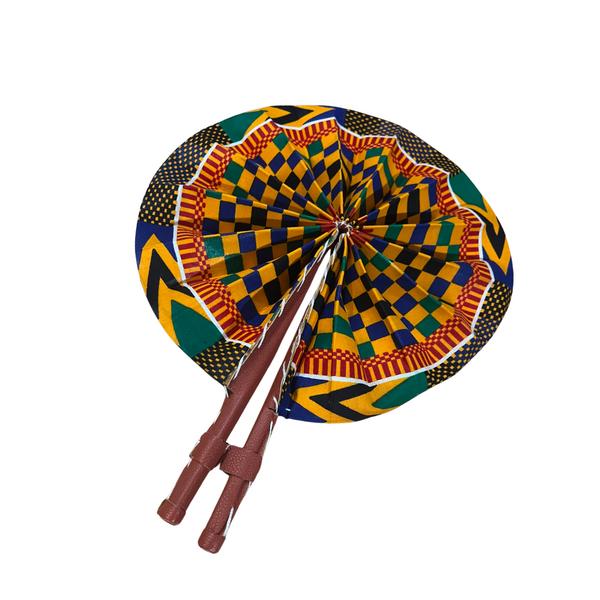 Kente Ankara Print Fan