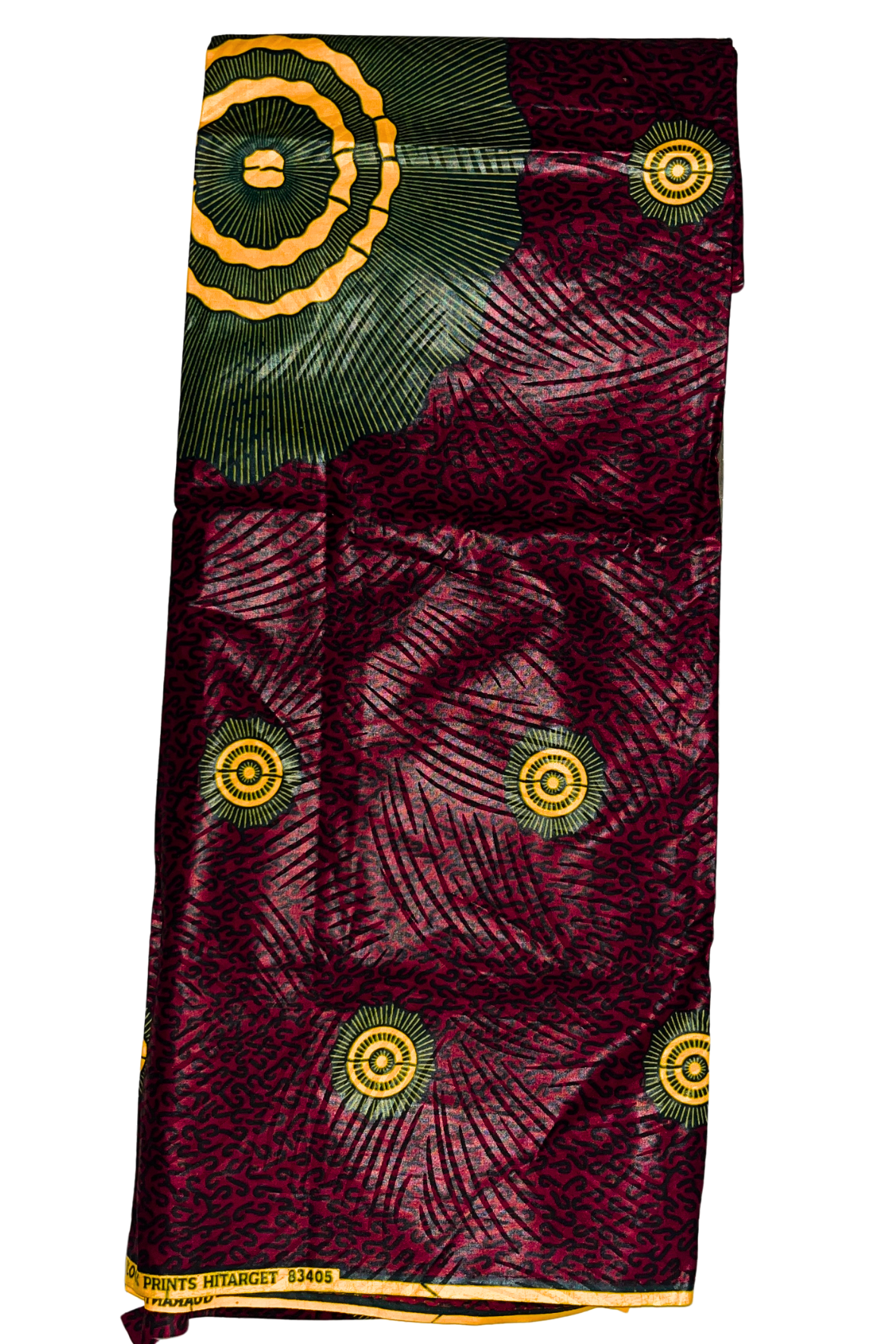 Red and Black Pattern with Yellow Accents - CA378