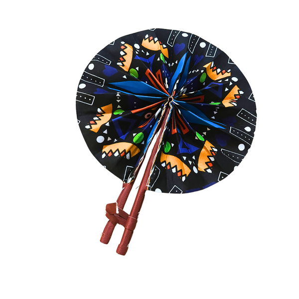 Multicolored Ankara Print Fan