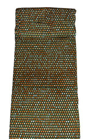 Brown Patterned African Print - CA339