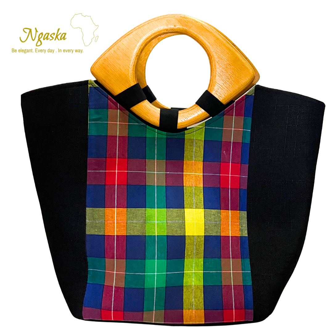 Large Madras Bag  - B8