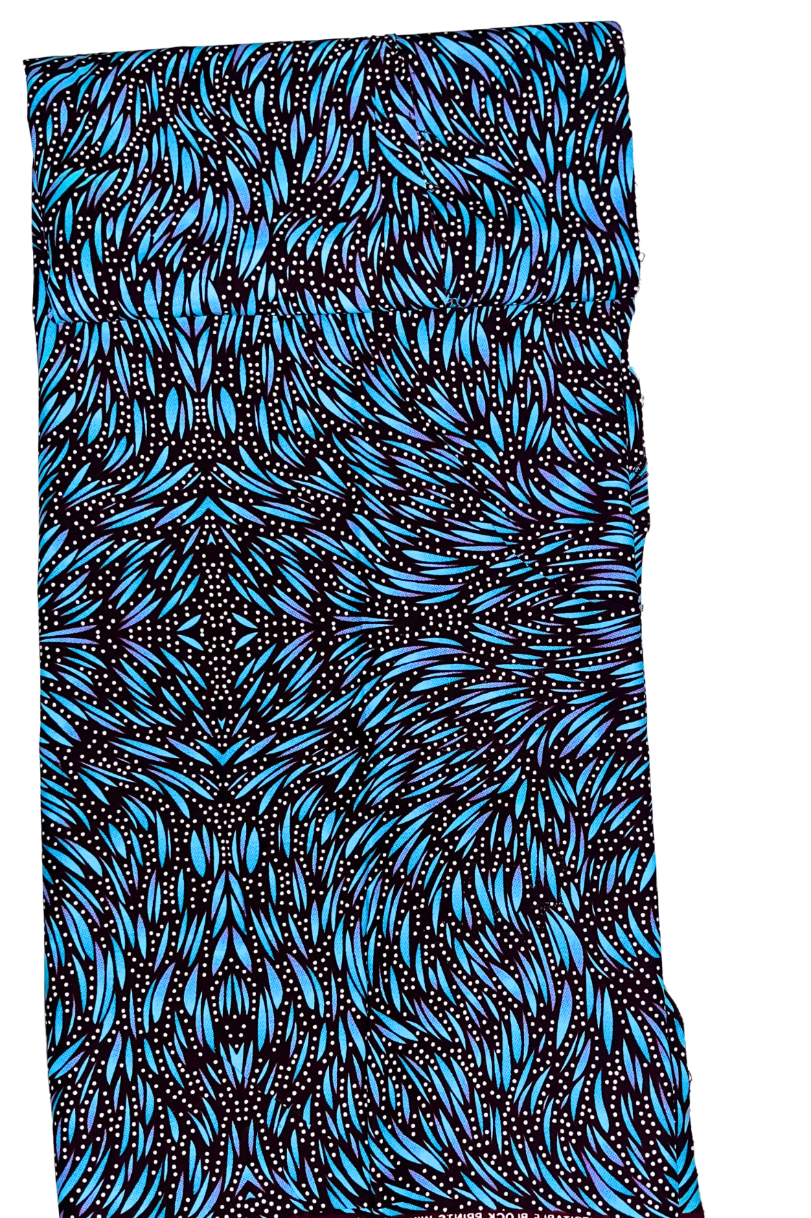 Blue Feathers African Print  - CA272