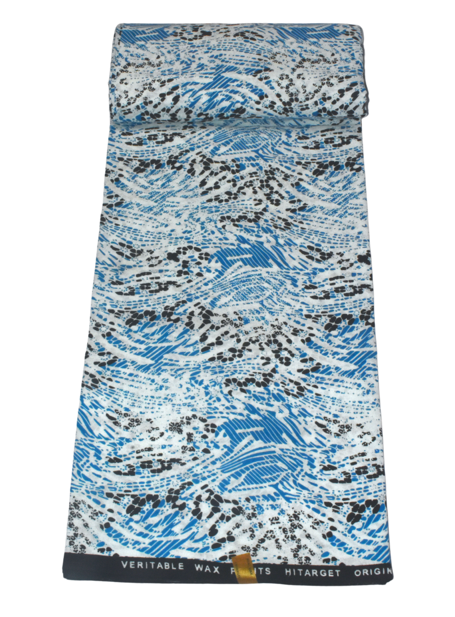 Blue, White and Black African Print - CA280
