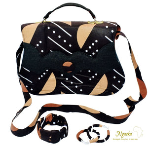 Bogolan African Tribal Print Fashion Bag - LC 1