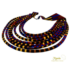 Makeba Multstrand and Multi-colour African Necklace