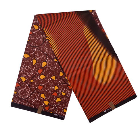 African Print brown elegant nuances of brown - CA135