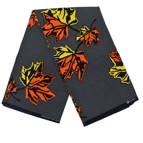 African Print Fall Flowers - CA134