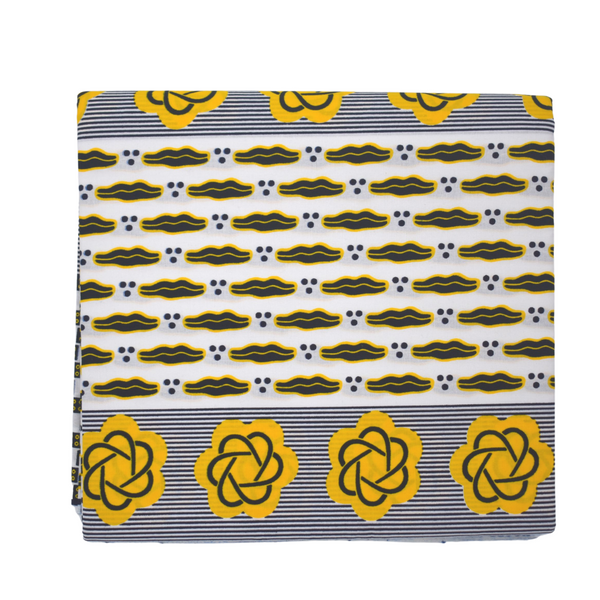 African Print Layers of Yellow - CA140