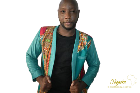 Green Dashiki Jacket DJGR
