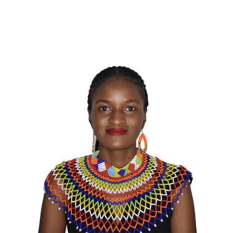 African beaded masai kenyan tribal necklace multicolor 2