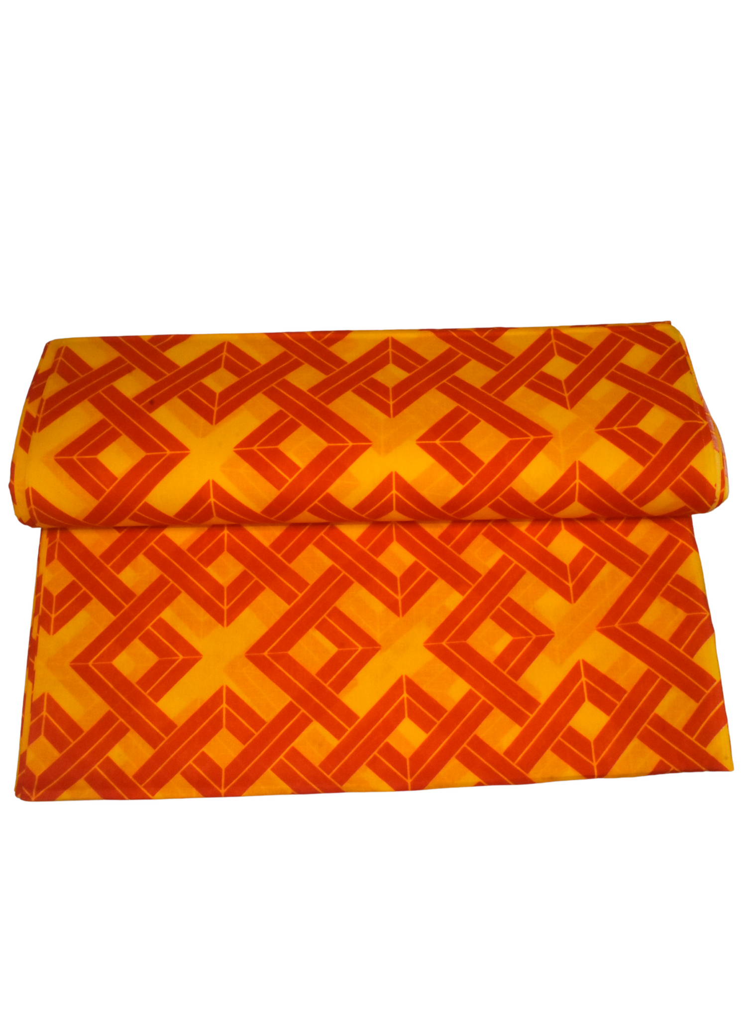 Orange and Yellow Voil African print  - VL8