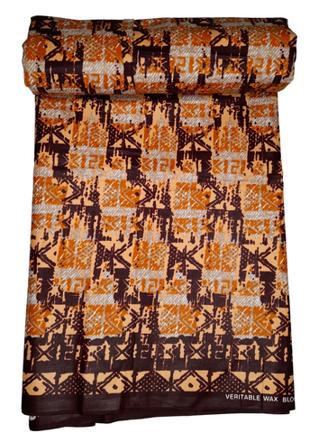 African Print  Brown Strikes for Men Shirts - CA112
