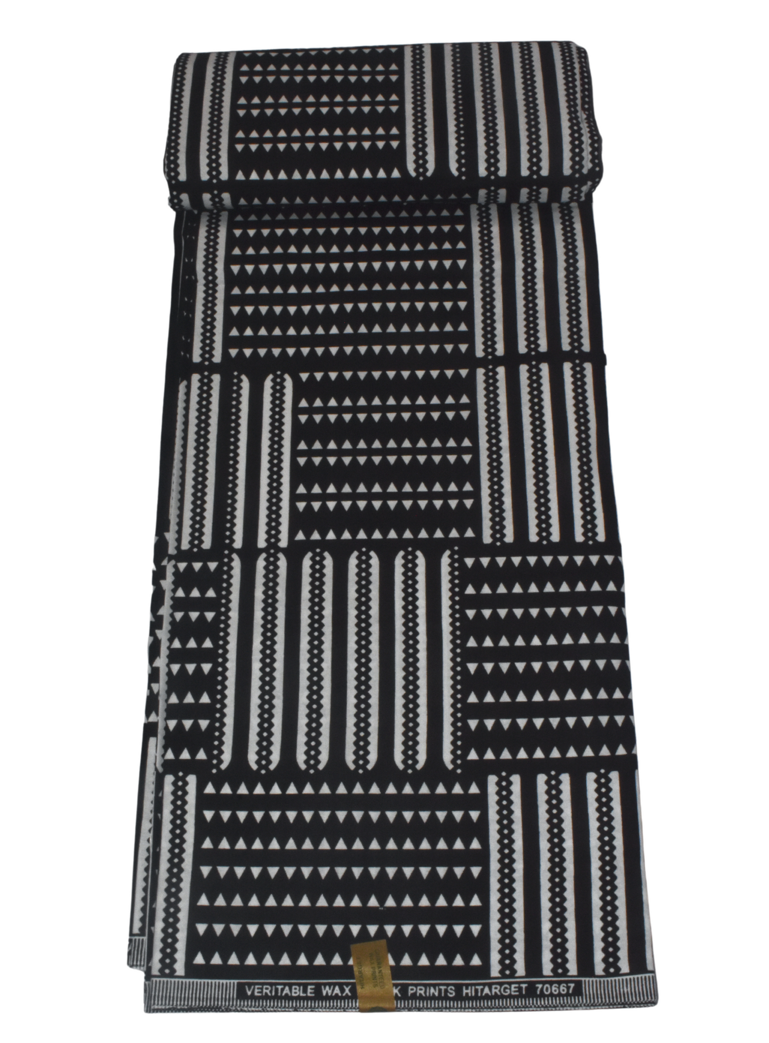 Black and White Tribal Shapes African print - CA278