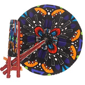 Multi Colored And Multi Patterned African Print Handmade Fan