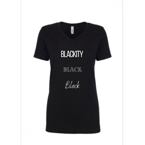 Black Pride (Blackity Black), Black Lives Matter, Women's Afrocentric Fashion Tee Shirt