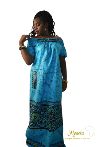 Blue Batik Dresses BAT-B