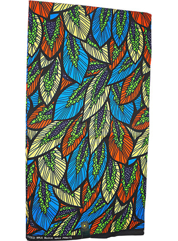 Multi-colored Leaf Patterned Print - CA335