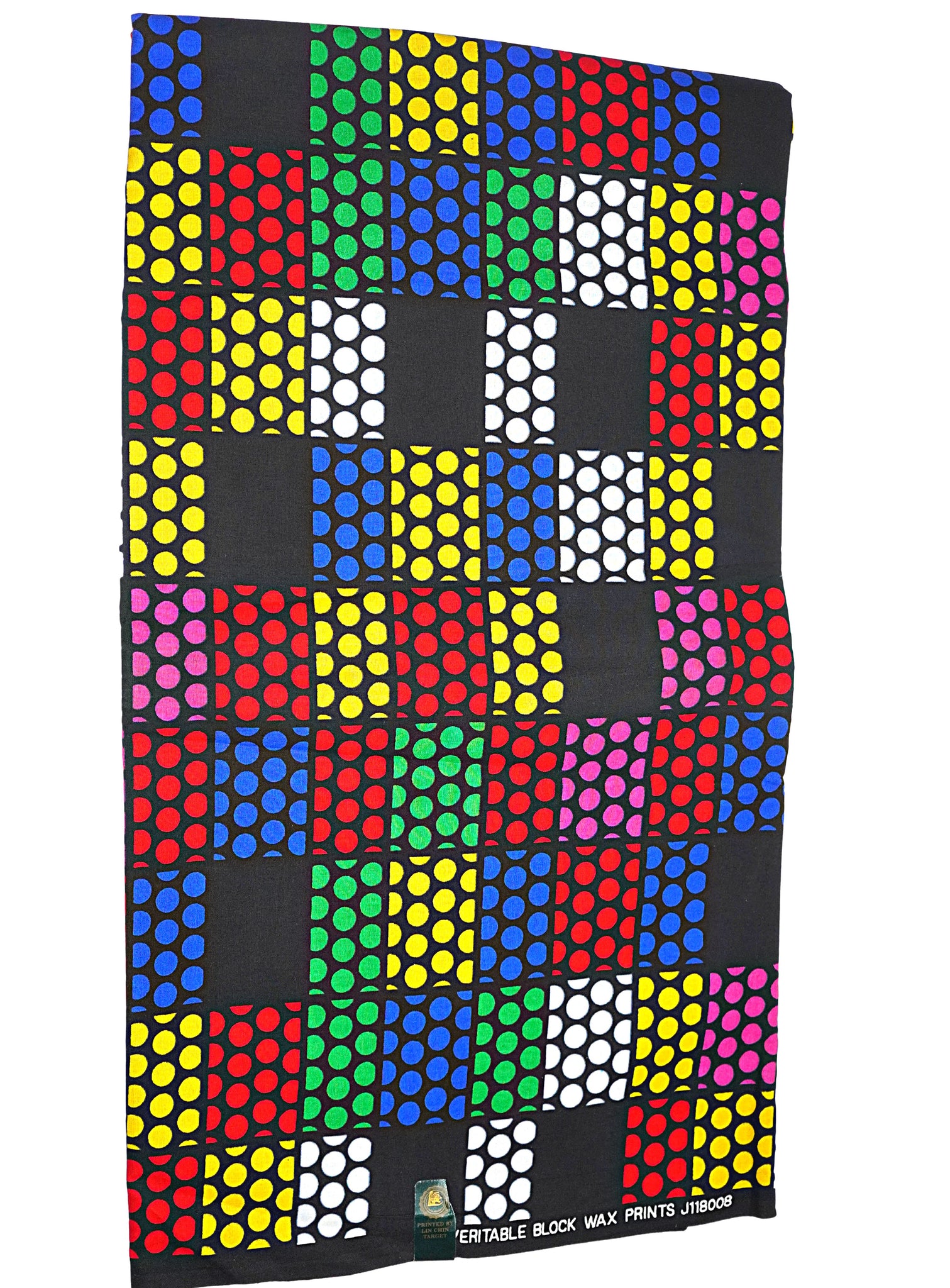 Multi-colored Checkered African Print - CA329