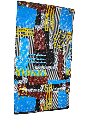 Multi-colored Abstract African Print - CA324