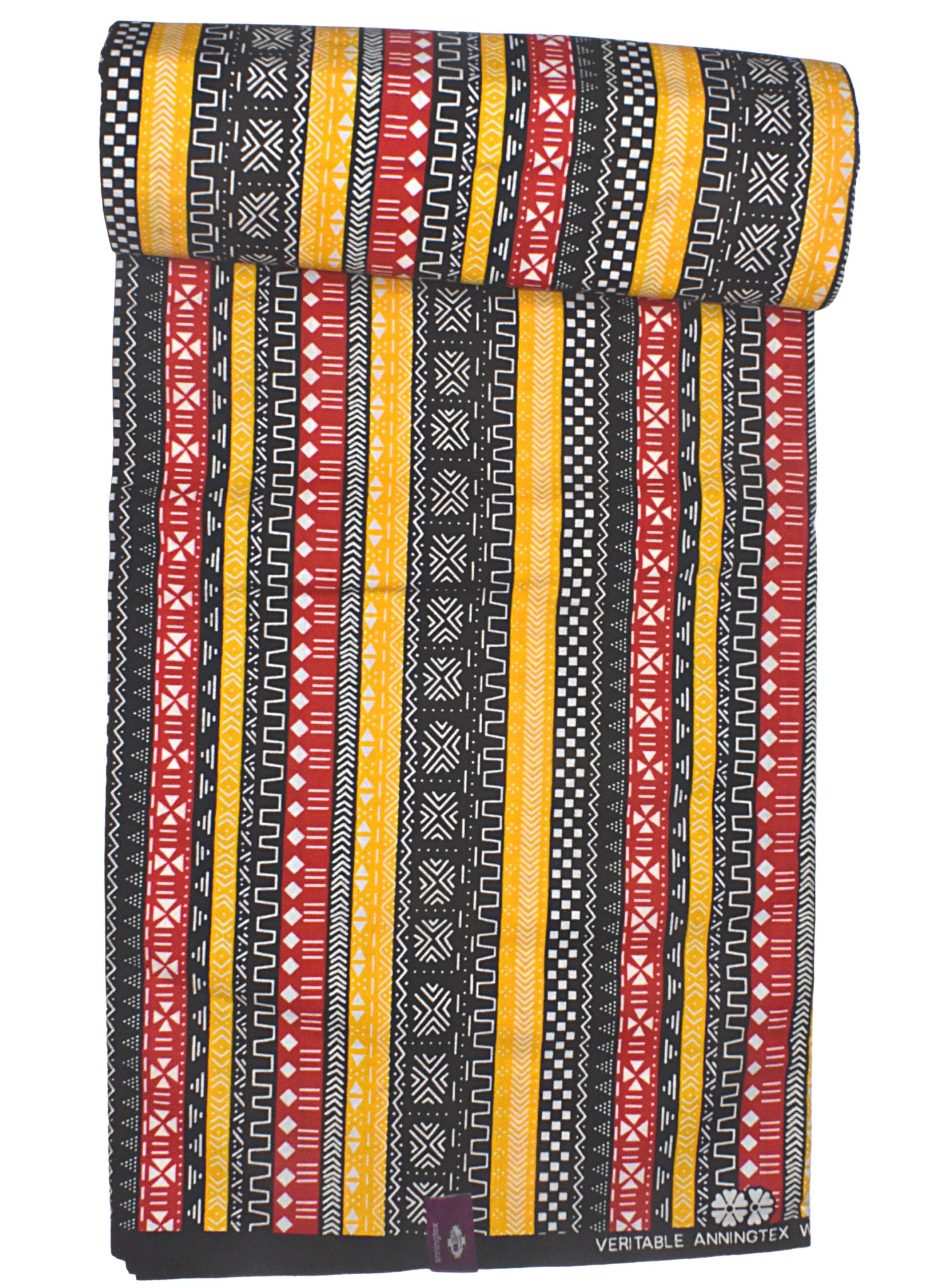 African Tribal Vertical Colored Striped Print - CA319