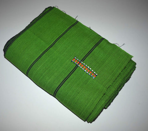 Faso Dan Fani, Solid Green with Black Stripes