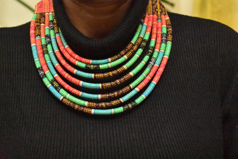 Makeba Multicolor Vibrant Necklace