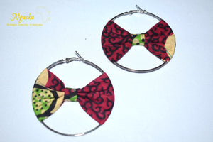 african-ankara-earrings-hoop-creole-earrings-pink