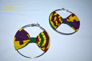 african-ankara-earrings-hoop-creole-earrings-yellow-purple