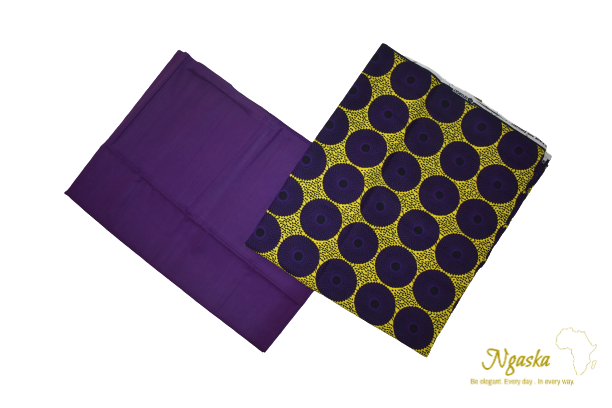 Fun Yellow w/ Purple Circles W/ Royalty Purple CAD-7
