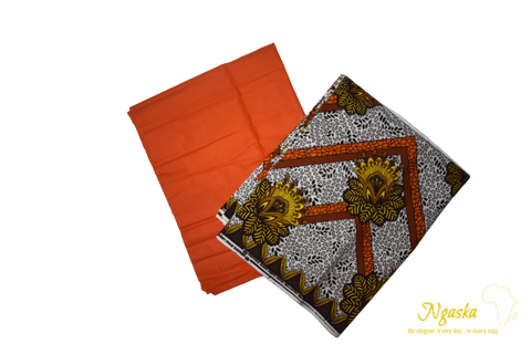 Yellow Sunflower and Orange Point W/ Solid Orange CAD-4