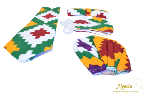 Royal Print Necktie & Bowtie Set NBP8