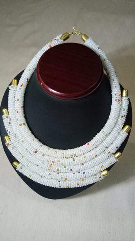Amara Necklace (White)