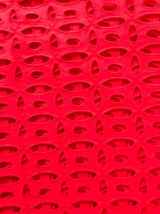 Simplistic Light Red Lace Fabric