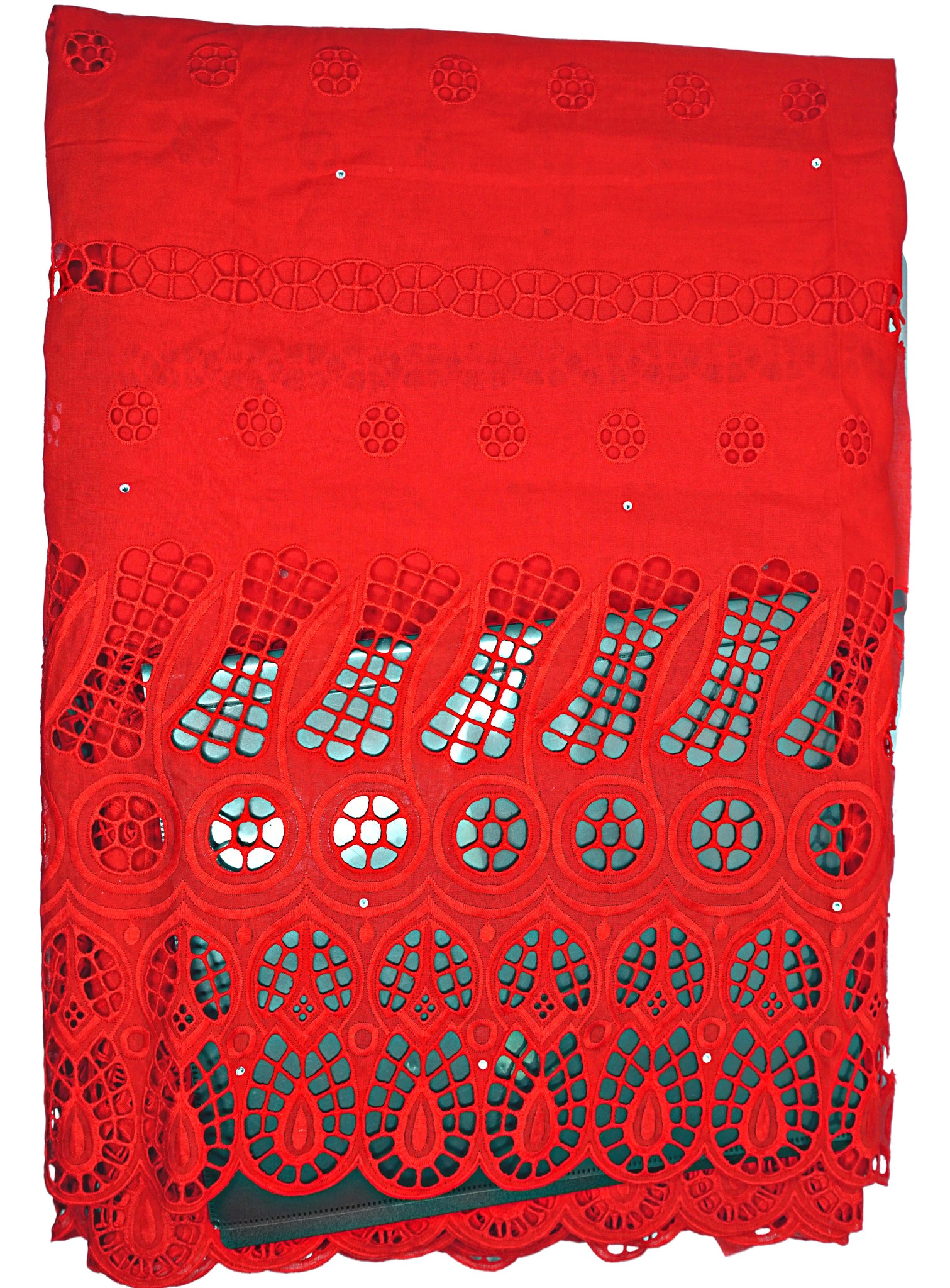 Red Lace, Multi Pattern Print, RL- 9