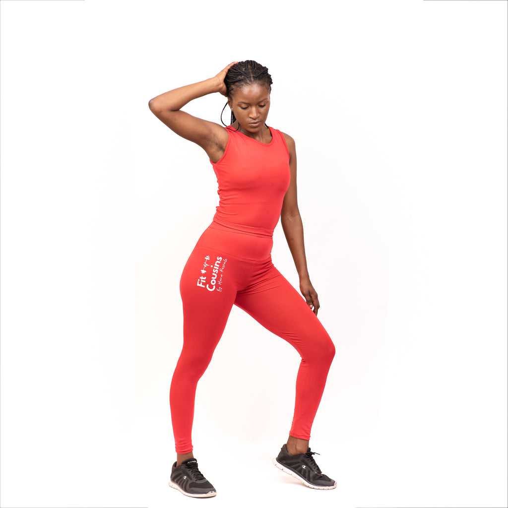 Rebel Red Women's Gym Apparel Set - FULL SET (SHORT SLEEVES) – The Ngaska  Store