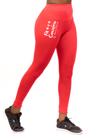 Rebel Red Women's Gym Apparel Set - LEGGINGS ONLY