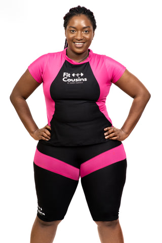 Marie's Cross Fit High Power Women Gym Workout Set - Pink - FULL SET