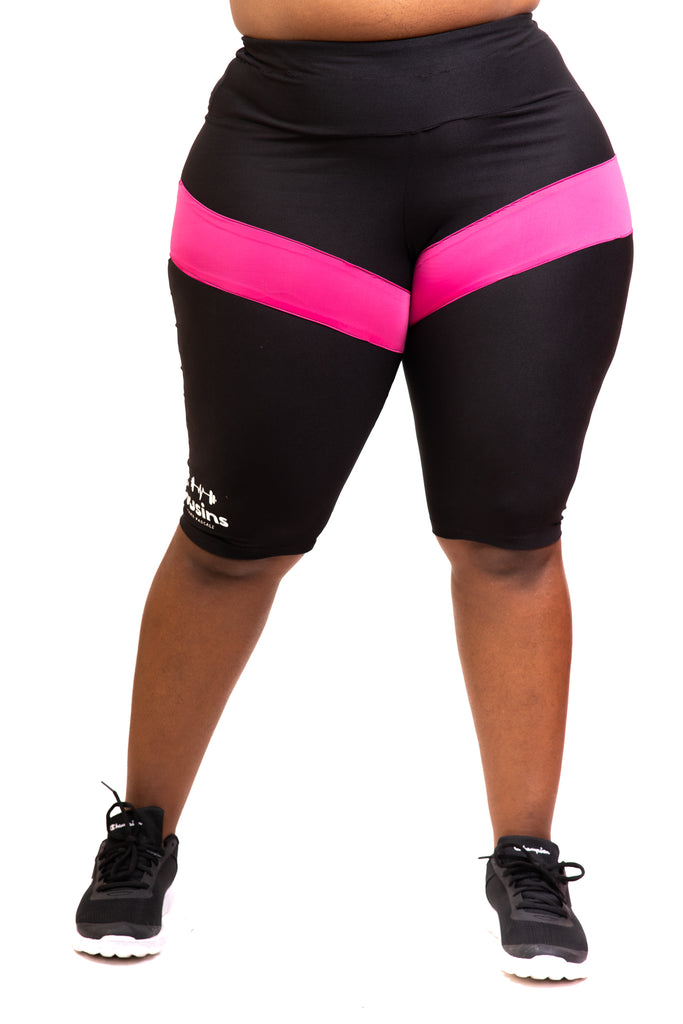 Marie's Cross Fit High Power Women Gym Workout Leggings - Pink - LEGGINGS  ONLY