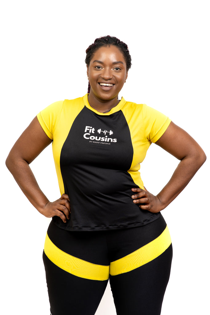 Marie's Cross Fit High Power Women Gym Workout Set - Yellow - FULL