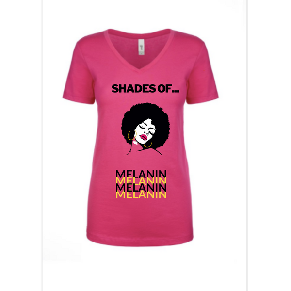 Black Beauty, (Shades of Melanin), African Goddess, Casual Afrocentric Tee Shirt For Women