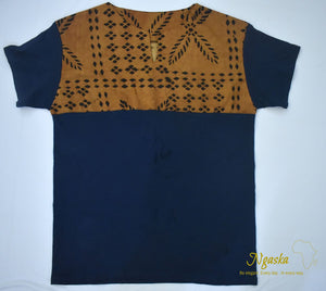 Abayomi: African Ethnic Wax Handmade Ankara Patchwork T-shirt for Men