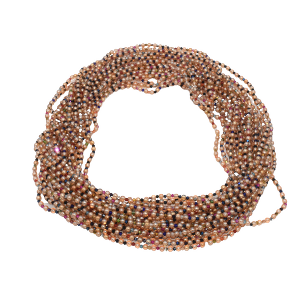 Pearly Pink African Glass Seed Waist Beads