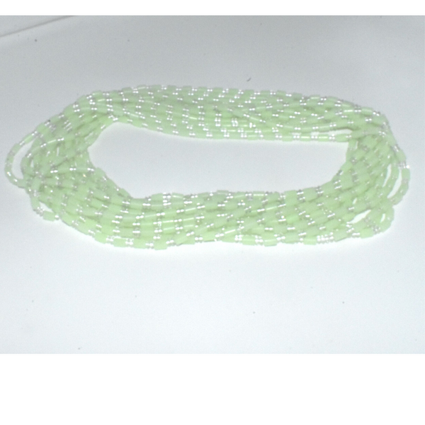 Limey Green "Glow in the Dark" African Glass Seed Waist Beads Belly Chains