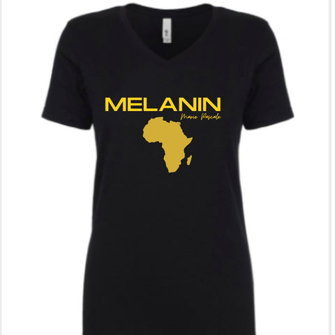 The Black Melanin Tee for Ladies: African Wear, Woke Fashion, Black Pride Tee for Women